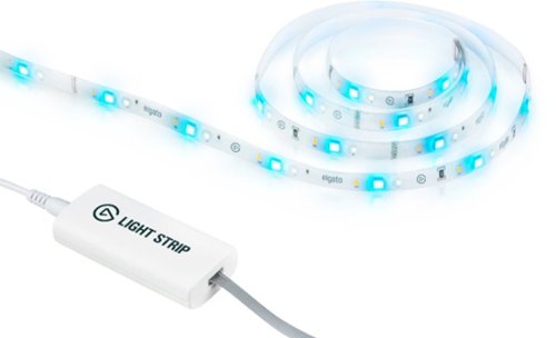 Elgato - Light Strip - RGBWW LED, 2000 lumens, 16 mil. colors, flicker-free, app control, iOS/Android/PC/Mac, Stream Deck - White