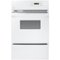 GE - 24" Built-In Single Gas Wall Oven - White on White-Front_Standard