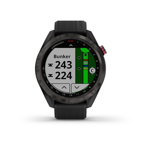 Garmin - Approach S42 GPS Smartwatch 30 mm  Metal - Gunmetal