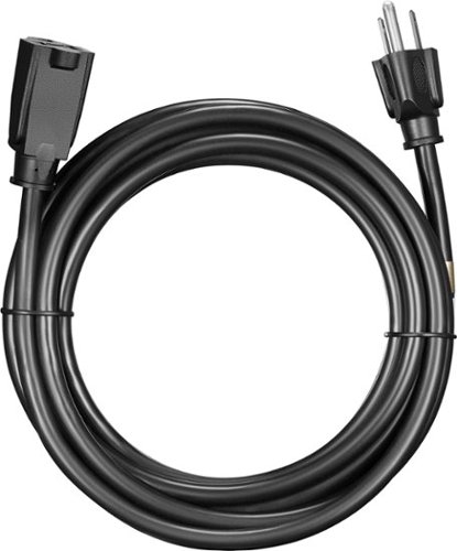 Best Buy essentials™ 12’ 16 AWG Indoor/Outdoor Extension Power Cord - Black HOW TO BUY