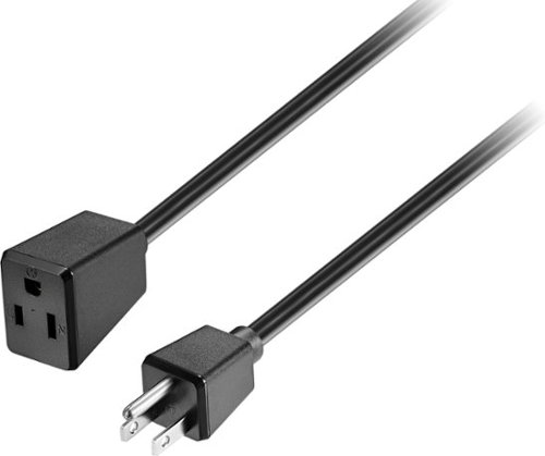Best Buy essentials™ - 25' Extension Power Cord - Black