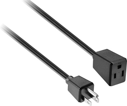 Best Buy essentials™ 25' Extension Power Cord - Black GLOBAL SHIPPING