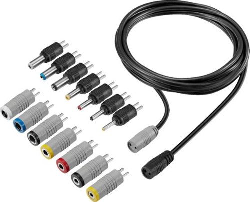 Best Buy essentials™ - 6' DC Extension Cable Kit - Black