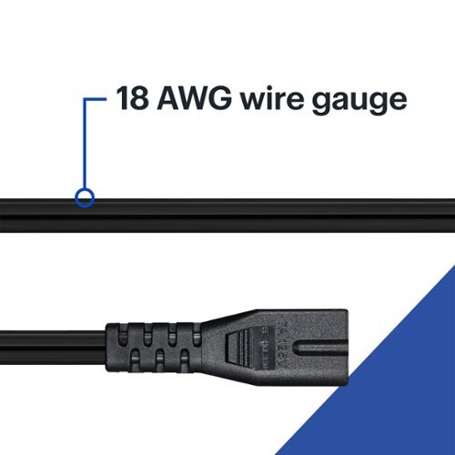 Best Buy essentials™ 6' 2-Slot Polarized Power Cord WHERE TO BUY