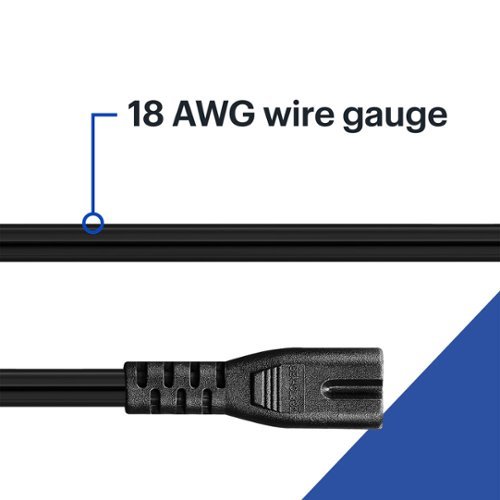 Best Buy essentials™ 6' 2-Slot Non-Polarized Power Cord WHERE TO BUY