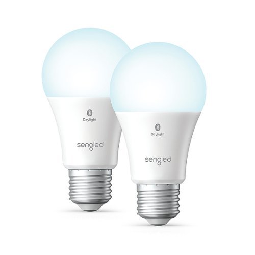 Sengled - Smart A19 LED 60W Bulbs Bluetooth Mesh Works with Amazon Alexa (2-Pack) - Daylight