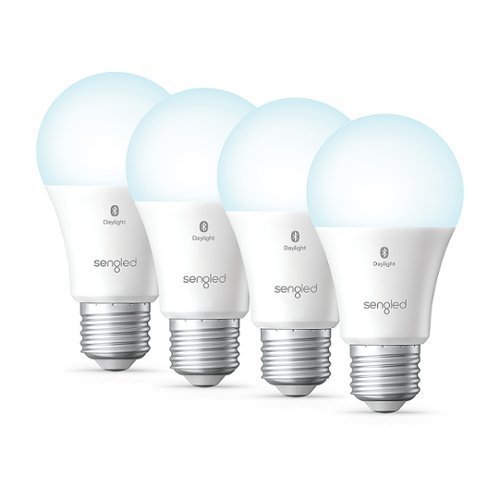 Sengled - Smart A19 LED 60W Bulbs Bluetooth Mesh Works with Amazon Alexa (4-Pack) - Daylight