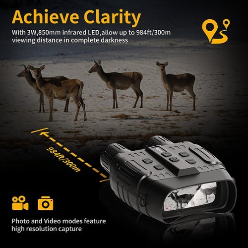 Rexing B1 10 x 25 Digital Night Vision Binoculars, Infrared (IR) Digital Camera - Maverick WHERE TO BUY