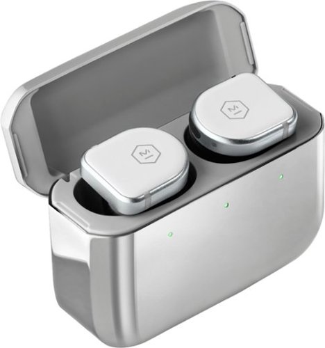 Master & Dynamic - MW08 True Wireless Noise-Cancelling In-Ear Headphones - White-Front_Standard 