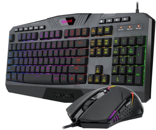 REDRAGON S101-5 Wired Gaming Keyboard and Optical Mouse Gaming Bundle with RGB Backlighting - Black WORLDWIDE DELIVERY