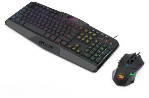 REDRAGON S101-5 Wired Gaming Keyboard and Optical Mouse Gaming Bundle with RGB Backlighting - Black GLOBAL SHIPPING