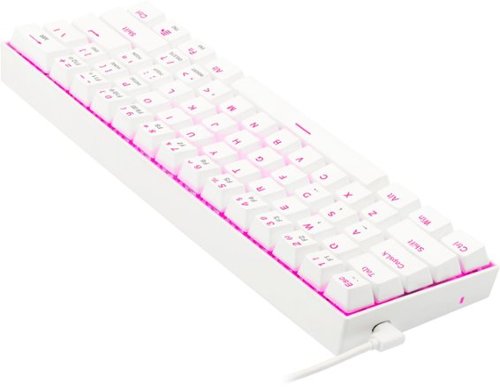 REDRAGON K630W Dragonborn TKL Wired Gaming Mechanical Brown Switch Keyboard with Backlighting - White SHOP ONLINE