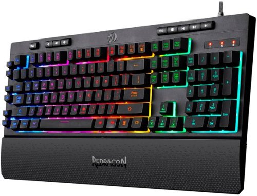 REDRAGON Shiva Full-size Wired Membrane Gaming Keyboard with RGB Backlighting - Black GLOBAL SHIPPING