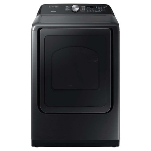 Samsung - 7.4 cu. ft. Capacity Electric Dryer with Sensor Dry - Brushed black