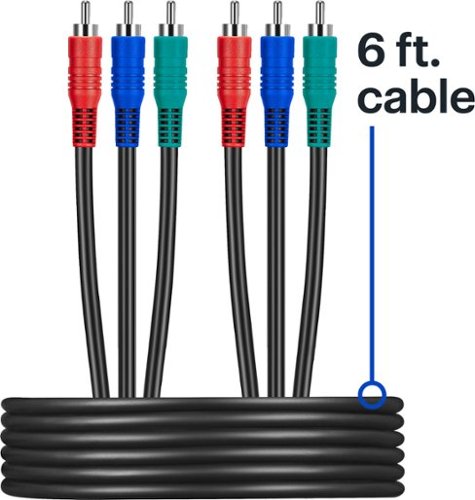 Best Buy essentials™ 6' Component Video Cable - Black BUY IN EUROPE