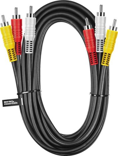 Best Buy essentials™ 6' Composite A/V Cable - Black HOW TO BUY