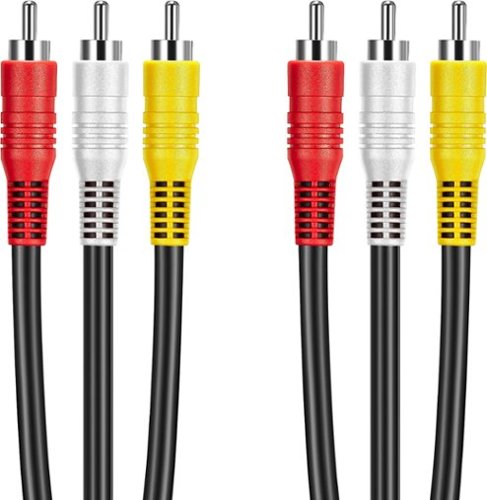 Best Buy essentials™ 6' Composite A/V Cable - Black BUY ONLINE