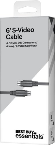 Best Buy essentials™ 6' S-Video Cable - Black GLOBAL SHIPPING
