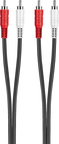 Best Buy essentials™ 25' Stereo Audio RCA Cable - Black WORLDWIDE DELIVERY