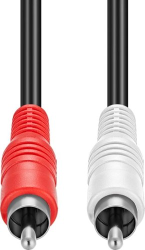 Best Buy essentials™ 25' Stereo Audio RCA Cable - Black SHOP ONLINE