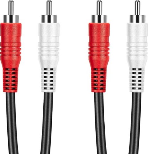 Best Buy essentials™ 25' Stereo Audio RCA Cable - Black BUY ONLINE