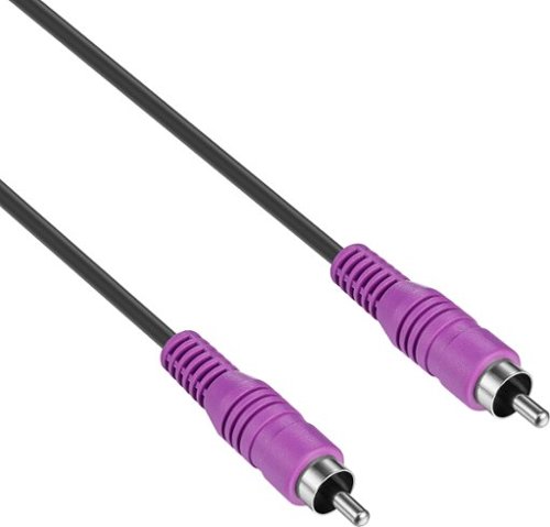 Best Buy essentials™ 15’ RCA Cable for Subwoofers - Black GLOBAL SHIPPING