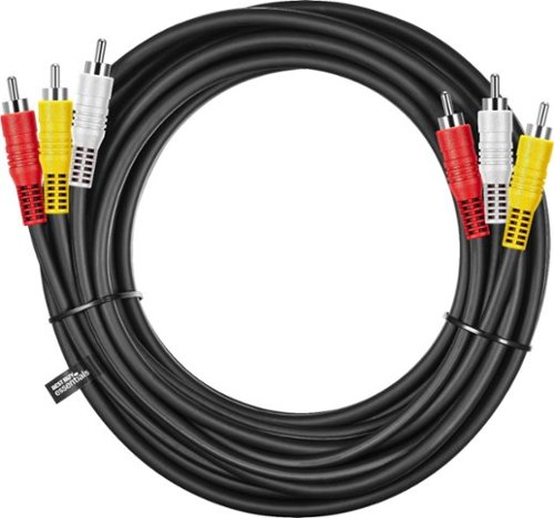 Best Buy essentials™ 12' Composite A/V Cable - Black HOW TO BUY