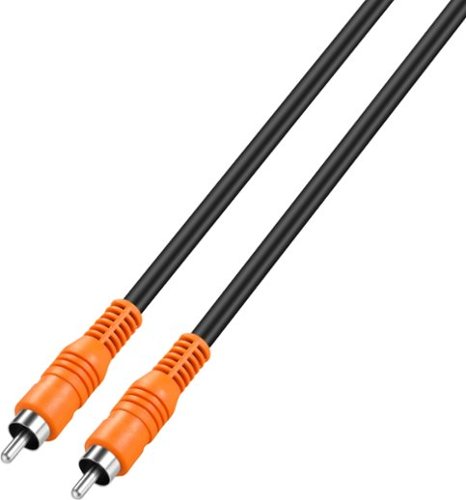 Best Buy essentials™ 6' Coaxial A/V Cable - Black WORLDWIDE DELIVERY