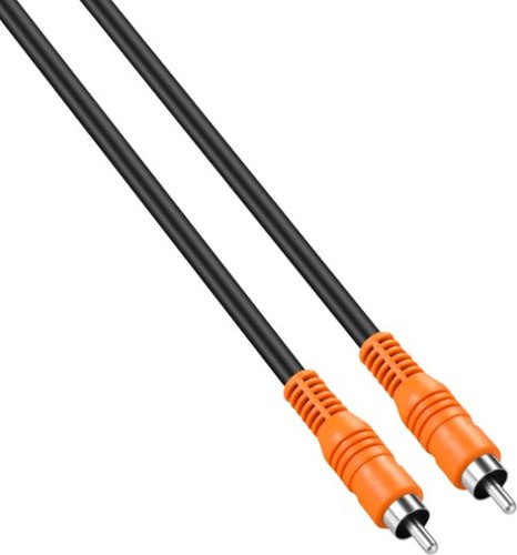Best Buy essentials™ 6' Coaxial A/V Cable - Black GLOBAL SHIPPING