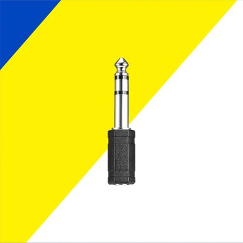 Best Buy essentials™ Female 3.5 mm to Male 1/4 Audio Adapter - Black SHOP ONLINE
