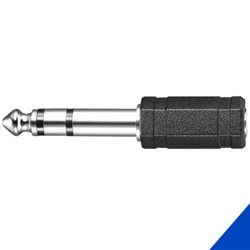 Best Buy essentials™ Female 3.5 mm to Male 1/4 Audio Adapter - Black BUY ONLINE