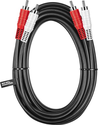 Best Buy essentials™ 12' Stereo Audio RCA Cable - Black HOW TO BUY
