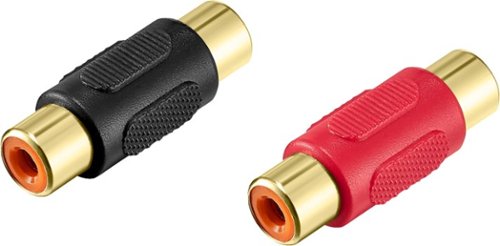 Best Buy essentials™ RCA Coupler (2-Pack) - Black WORLDWIDE DELIVERY