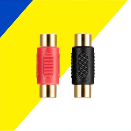 Best Buy essentials™ RCA Coupler (2-Pack) - Black SHOP ONLINE