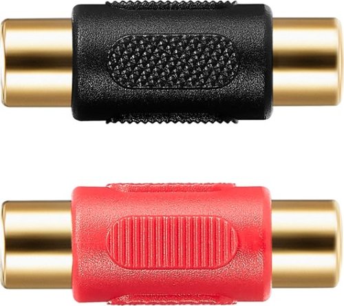Best Buy essentials™ RCA Coupler (2-Pack) - Black BUY ONLINE
