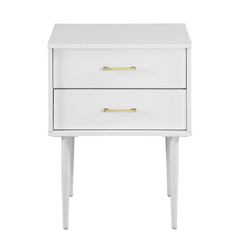 Walker Edison - Olivia Modern Side Table - White