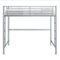 Walker Edison - Premium Metal Full Size Loft Bed - Silver-Front_Standard