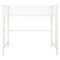 Walker Edison - Premium Metal Full Size Loft Bed - White-Front_Standard