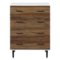 Walker Edison - 30” Modern 4 Drawer Vertical Storage Chest - Rustic Oak-Front_Standard