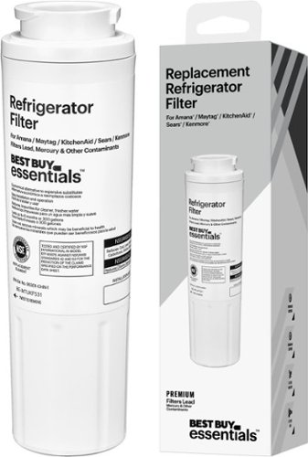 Best Buy essentials™ - NSF 42/53 Water Filter Replacement for Select Amana/Maytag, KitchenAid and Sears/Kenmore Refrigerators - White