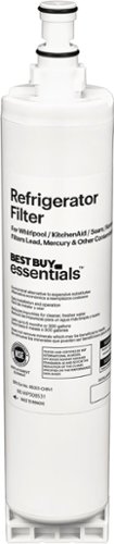 Best Buy essentials™ - NSF 42/53 Water Filter Replacement for Select Whirlpool, KitchenAid and Sears/Kenmore Refrigerators - White
