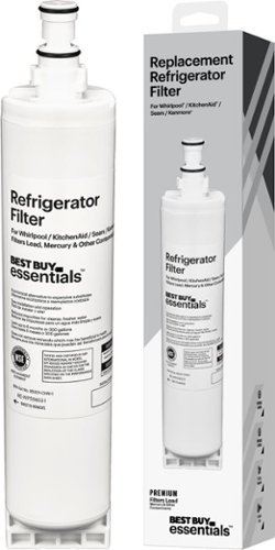Best Buy essentials™ - NSF 42/53 Water Filter Replacement for Select Whirlpool, KitchenAid and Sears/Kenmore Refrigerators - White