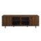 Walker Edison - Modern Herringbone TV Stand for TVs up to 80” - Dark Walnut-Front_Standard