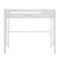 Walker Edison - Premium Deluxe Twin Metal Loft Bed - White-Front_Standard