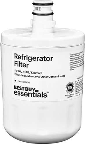 Best Buy essentials™ - NSF 42/53 Water Filter Replacement for Select LG, ATAG and Kenmore Refrigerators - White