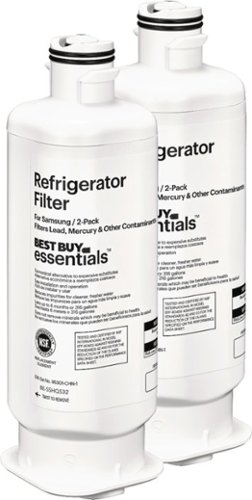 Best Buy essentials™ - NSF 42/53 Water Filter Replacement for Select Samsung Refrigerators (2-pack) - White