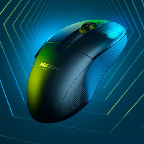 ROCCAT Kone Pro Air  Lightweight Wireless Bluetooth Optical Gaming Mouse With 19K DPI and RGB Lighting - Wireless - Ash Black GLOBAL SHIPPING