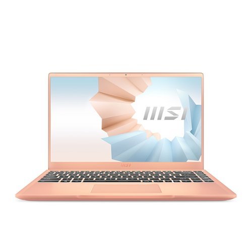 MSI - Modern 14" Ultrabook Laptop - i3 1115G4 - 8GB Memory - Intel Iris Xe - 512GB Solid State Drive - Beige Mousse