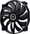 Thermaltake - Pure 20 200mm Quiet High Airflow Case Cooling Fan with Anti-Vibration Mounting System - Black-Front_Standard