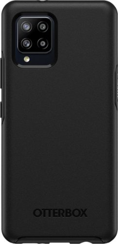 OtterBox Symmetry Series - Back cover for cell phone - polycarbonate, synthetic rubber, 60% recycled plastic - black - ultra-slim design - for Samsung Galaxy A42 5G